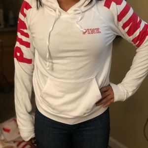 PINK white hoodie